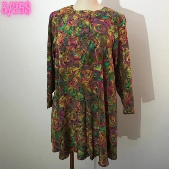 Vintage colourful tunic - top - dress - 3/25$ - Picture 1 of 7